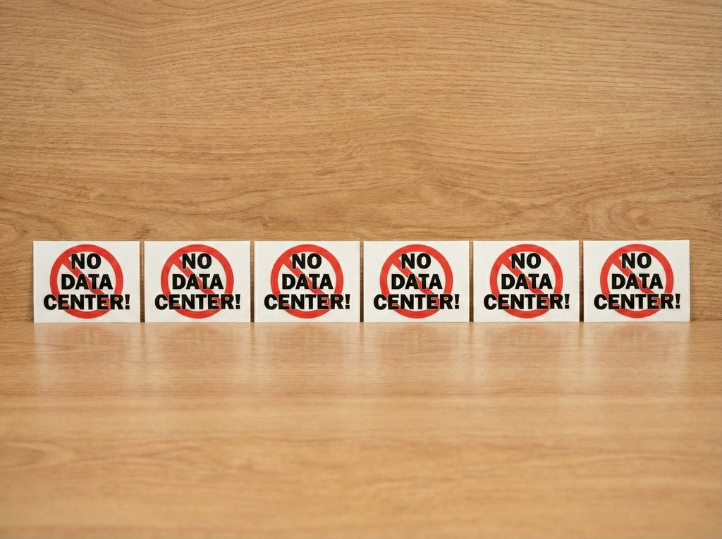 "No Data Center" Stickers