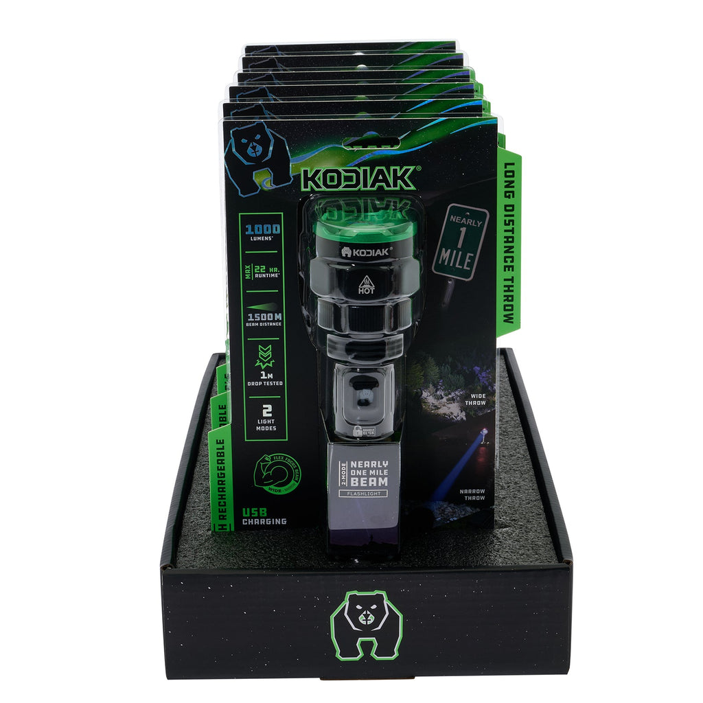 Kodiak® Nearly 1 Mile Beam Tactical Flashlight
