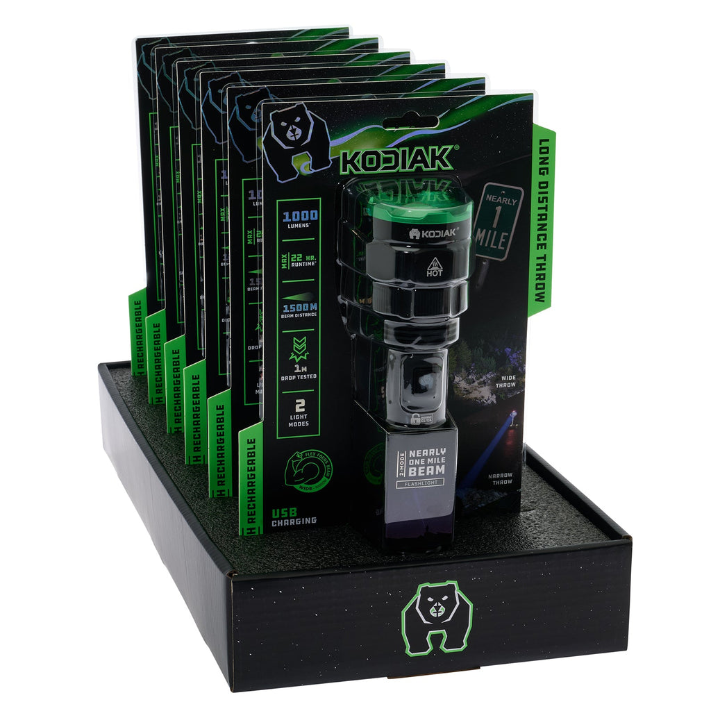 Kodiak® Nearly 1 Mile Beam Tactical Flashlight
