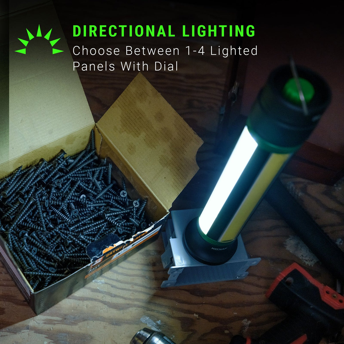 Kodiak® Kuadrant 4-Panel Rechargeable Lantern