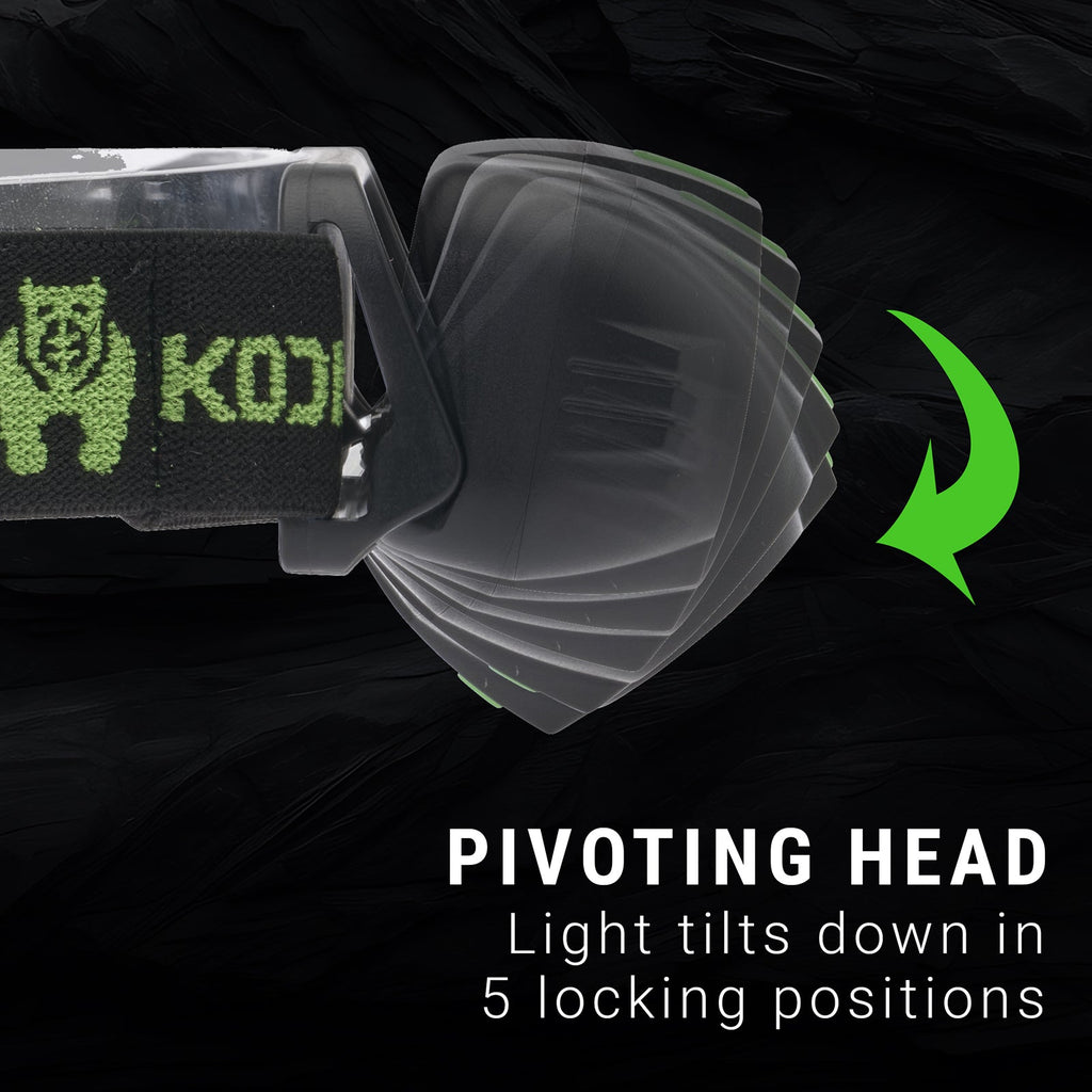 Kodiak® Knight Rechargeable 560 Lumen 5 Mode Headlamp